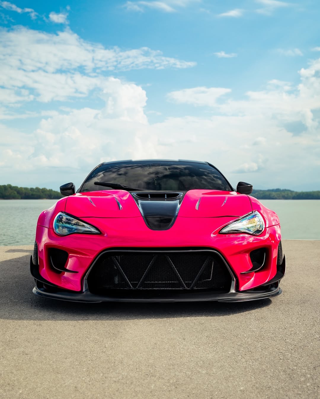 Toyota GT86 86 TRD GT SE Base ZN6 2017 2018 2019 2020 & Scion FR-S FRS ZN6 2013 2014 2015 2016 & BRZ TS Limited Premium ZN6 2013 2014 2015 2016 2017 2018 2019 2020 (compatible with ROBOT widebody kit) with Aftermarket Parts - Front Bumper & Lip Carbon Fiber / FRP from Robot Craftsman