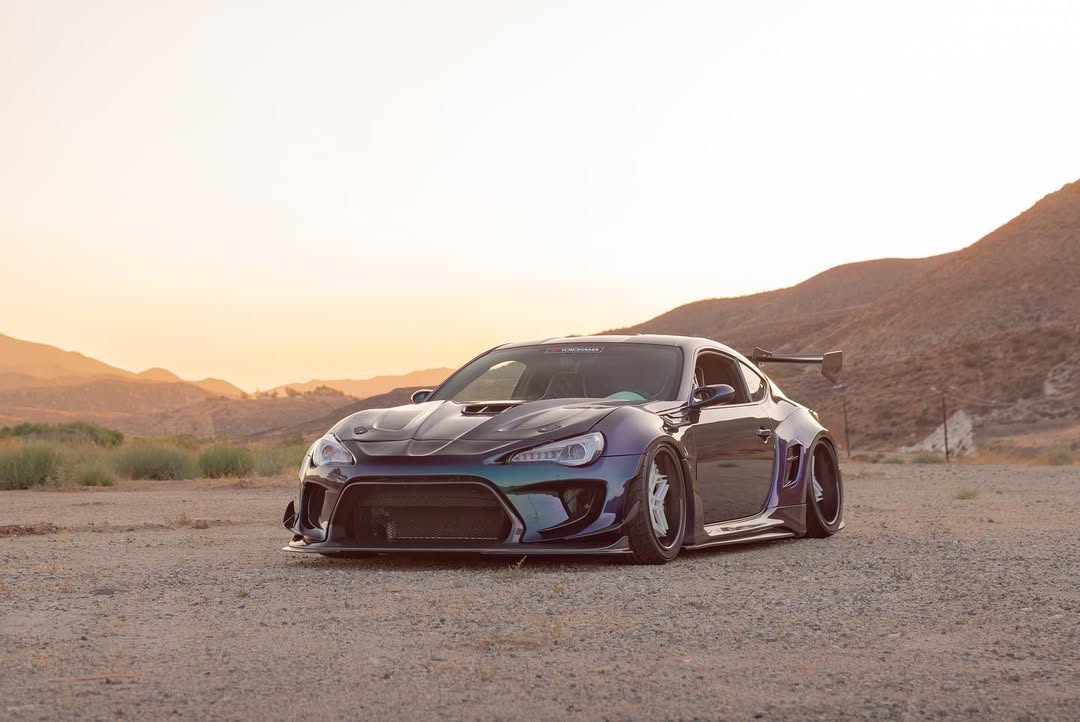 Toyota GT86 86 TRD GT SE Base ZN6 2017 2018 2019 2020 & Scion FR-S FRS ZN6 2013 2014 2015 2016 & BRZ TS Limited Premium ZN6 2013 2014 2015 2016 2017 2018 2019 2020 (compatible with ROBOT widebody kit) with Aftermarket Parts - Front Bumper & Lip Carbon Fiber / FRP from Robot Craftsman