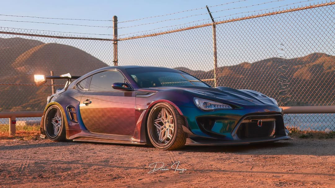 Toyota GT86 86 TRD GT SE Base ZN6 2017 2018 2019 2020 & Scion FR-S FRS ZN6 2013 2014 2015 2016 & BRZ TS Limited Premium ZN6 2013 2014 2015 2016 2017 2018 2019 2020 (compatible with ROBOT widebody kit) with Aftermarket Parts - Front Corner Canards (Pair) & Front Inner Vents Canards (Pair) Carbon Fiber / FRP from Robot Craftsman