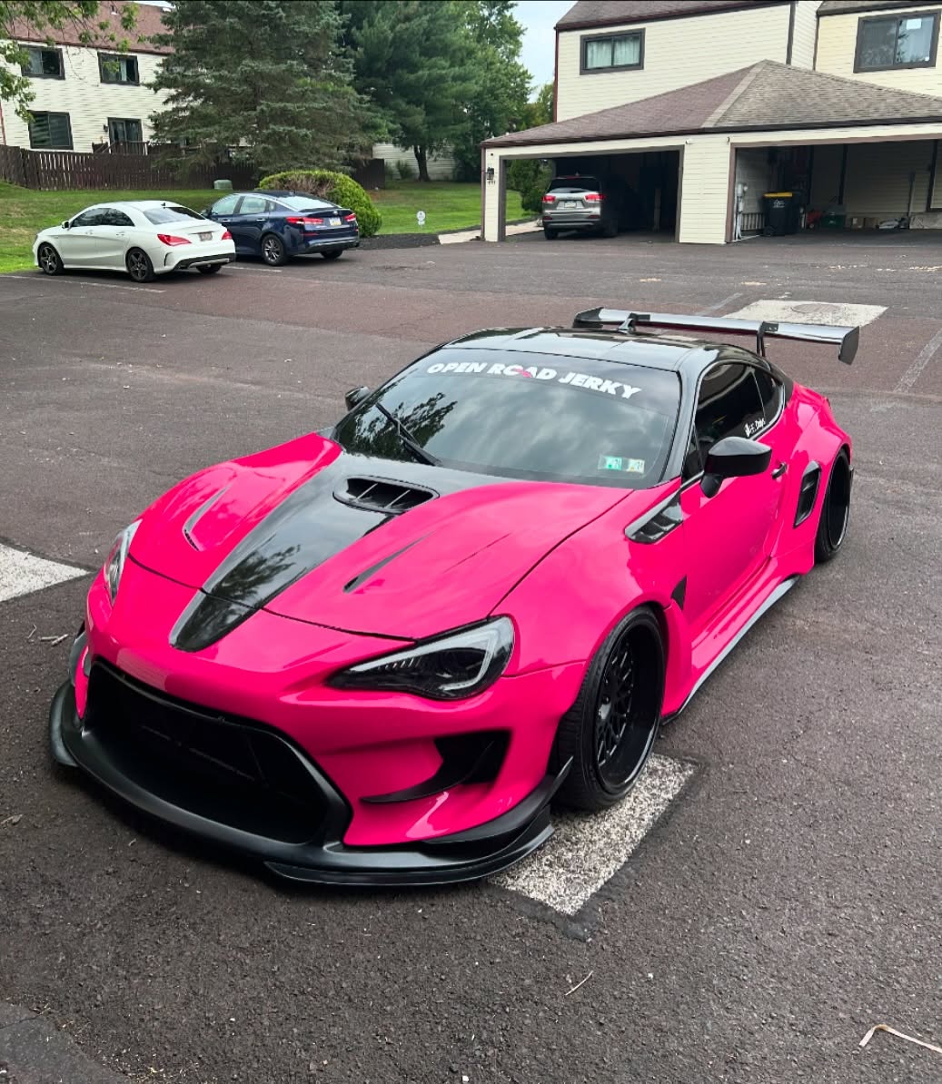 Toyota GT86 86 TRD GT SE Base ZN6 2017 2018 2019 2020 & Scion FR-S FRS ZN6 2013 2014 2015 2016 & BRZ TS Limited Premium ZN6 2013 2014 2015 2016 2017 2018 2019 2020 (compatible with ROBOT widebody kit) with Aftermarket Parts - Front Bumper & Lip Carbon Fiber / FRP from Robot Craftsman