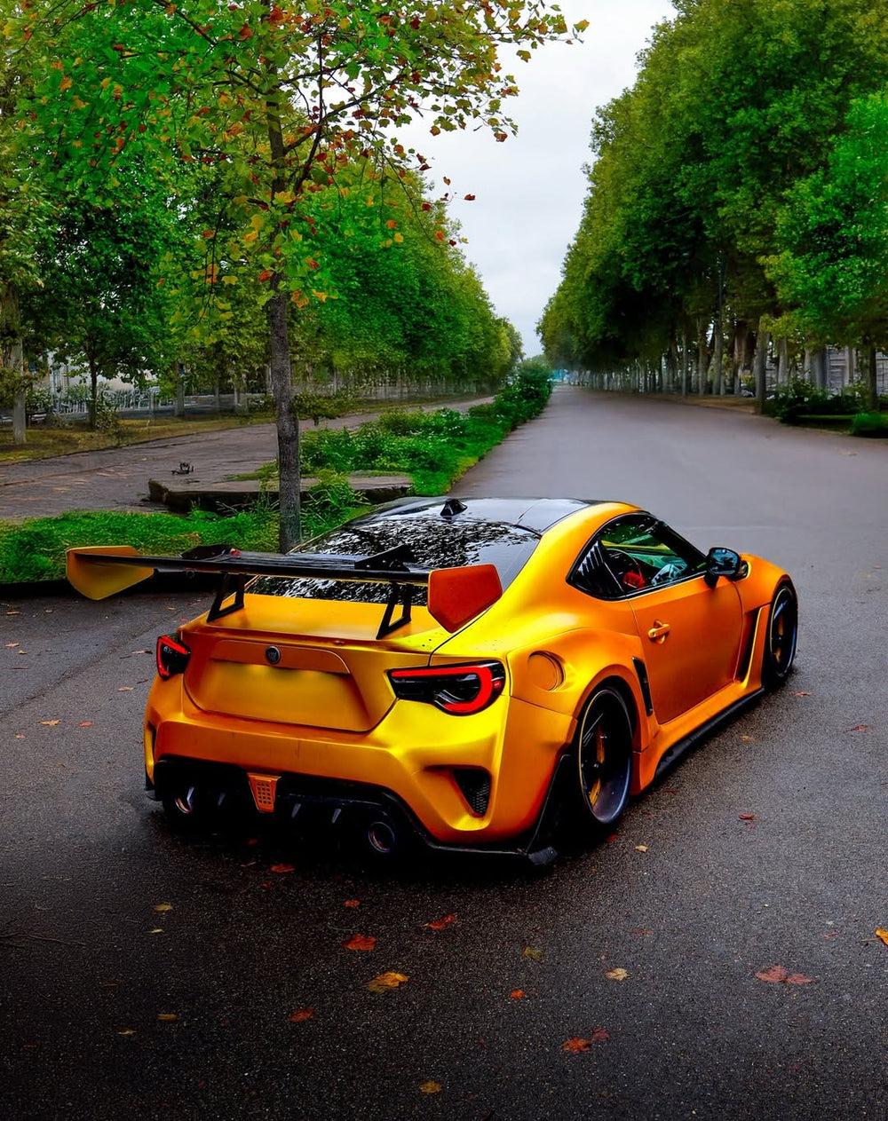 Toyota GT86 86 TRD GT SE Base ZN6 2017 2018 2019 2020 & Scion FR-S FRS ZN6 2013 2014 2015 2016 & BRZ TS Limited Premium ZN6 2013 2014 2015 2016 2017 2018 2019 2020 (compatible with ROBOT widebody kit) with Aftermarket Parts - Rear Bumper & Diffuser Carbon Fiber / FRP from Robot Craftsman