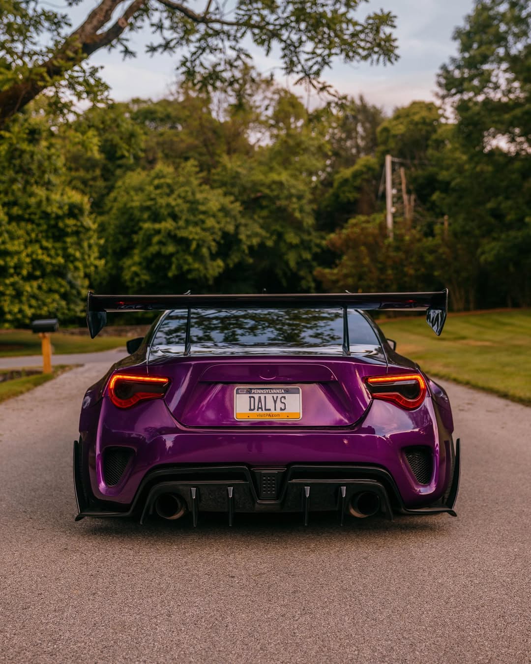 Toyota GT86 86 TRD GT SE Base ZN6 2017 2018 2019 2020 & Scion FR-S FRS ZN6 2013 2014 2015 2016 & BRZ TS Limited Premium ZN6 2013 2014 2015 2016 2017 2018 2019 2020 with Aftermarket Parts - Swan Neck Hammer GT Wing Carbon Fiber / FRP from Robot Craftsman