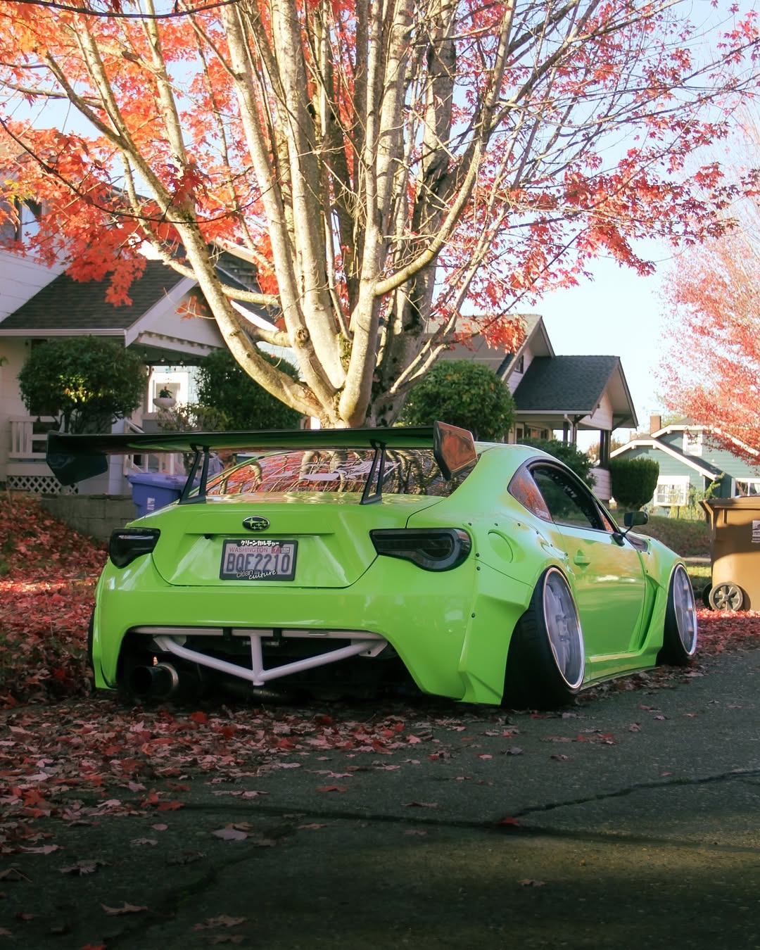 Toyota GT86 86 TRD GT SE Base ZN6 2017 2018 2019 2020 & Scion FR-S FRS ZN6 2013 2014 2015 2016 & BRZ TS Limited Premium ZN6 2013 2014 2015 2016 2017 2018 2019 2020 with Aftermarket Parts - Swan Neck Hammer GT Wing Carbon Fiber / FRP from Robot Craftsman