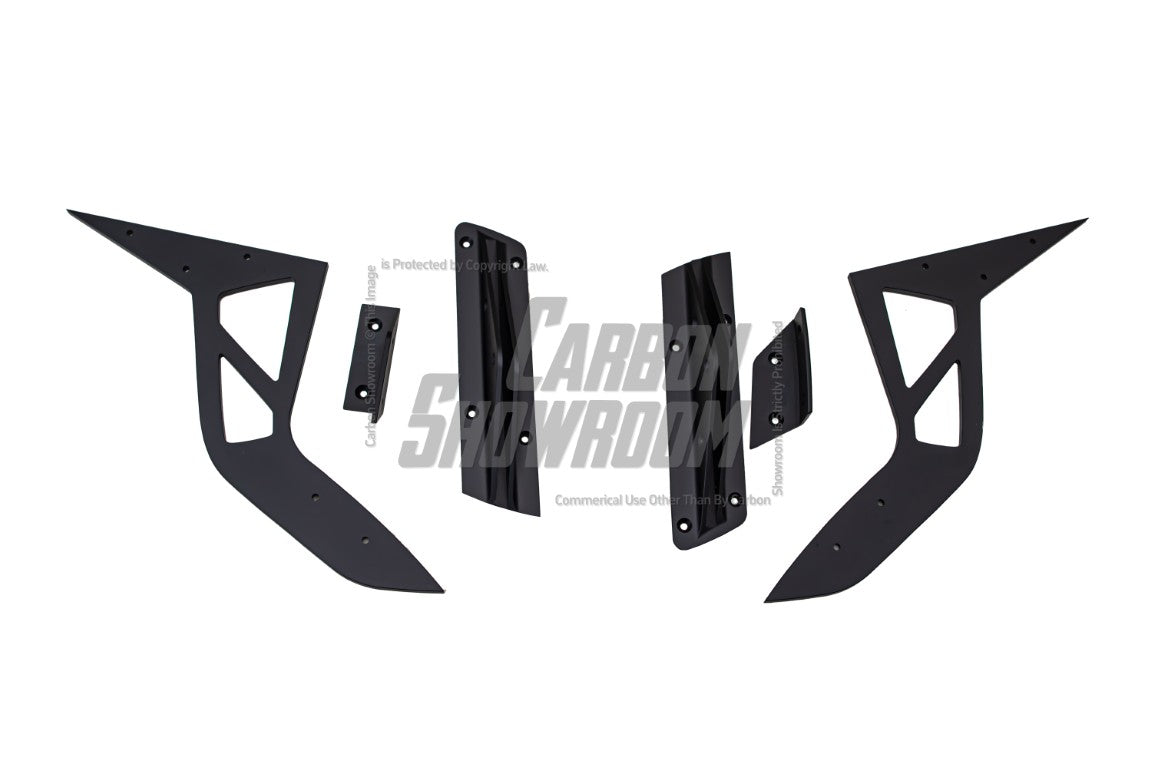 Toyota Supra MK5 A90 A91 3.0 2.0 2020 2021 2022 2023 2024 with Aftermarket Parts - Hyperion Rear Louvers & GT Wing Carbon Fiber / FRP from Robot Craftsman