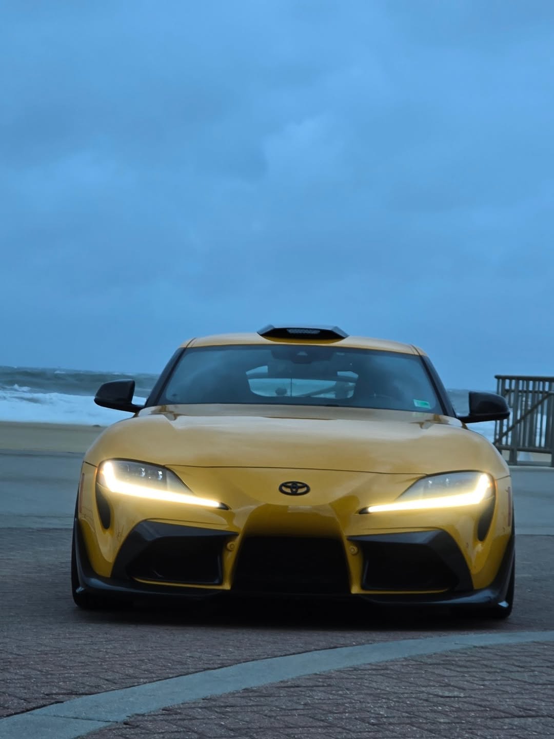 Toyota Supra MK5 A90 A91 3.0 2.0 2020 2021 2022 2023 2024 with Aftermarket Parts - Hyperion Roof Scoop Carbon Fiber / FRP from Robot Craftsman