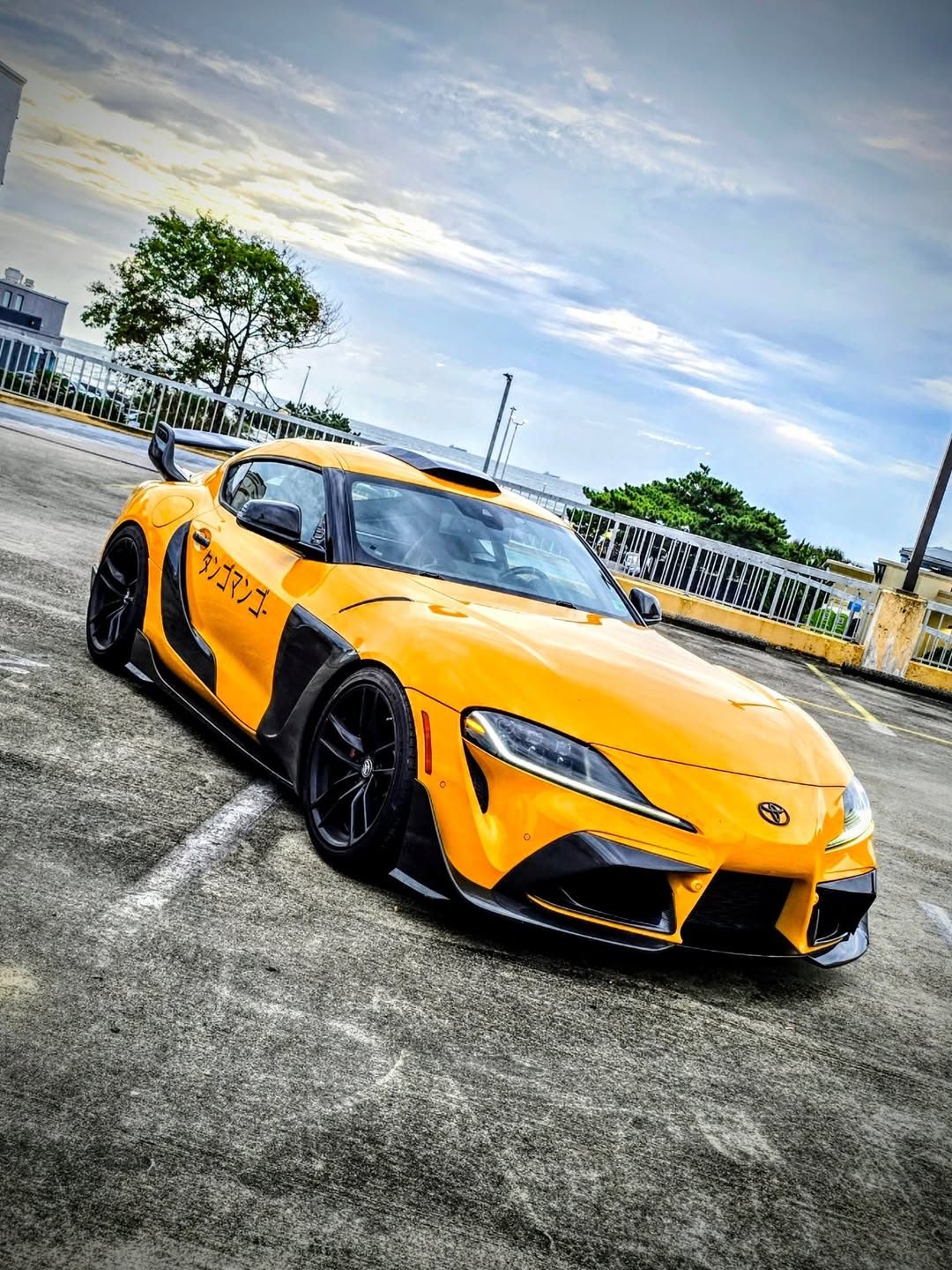 Toyota Supra MK5 A90 A91 3.0 2.0 2020 2021 2022 2023 2024 with Aftermarket Parts - Hyperion Roof Scoop Carbon Fiber / FRP from Robot Craftsman