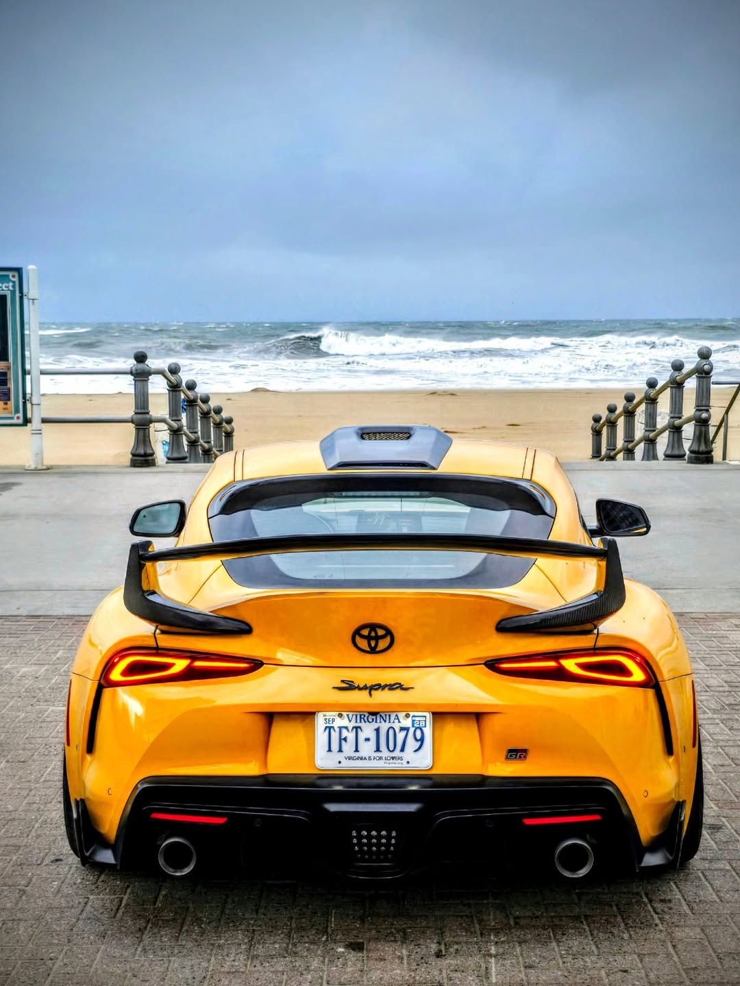 Toyota Supra MK5 A90 A91 3.0 2.0 2020 2021 2022 2023 2024 with Aftermarket Parts - Hyperion Roof Scoop Carbon Fiber / FRP from Robot Craftsman