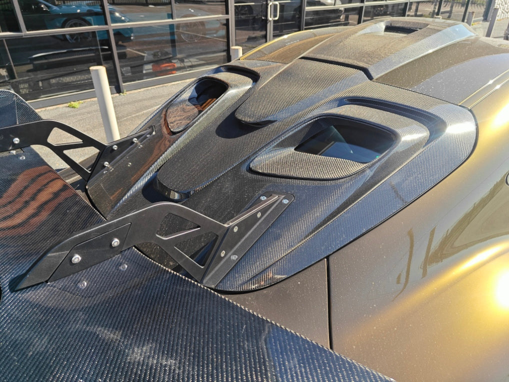 Toyota Supra MK5 A90 A91 3.0 2.0 2020 2021 2022 2023 2024 with Aftermarket Parts - Hyperion Roof Scoop Carbon Fiber / FRP from Robot Craftsman