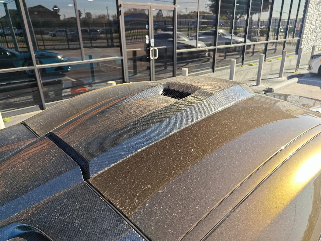 Toyota Supra MK5 A90 A91 3.0 2.0 2020 2021 2022 2023 2024 with Aftermarket Parts - Hyperion Roof Scoop Carbon Fiber / FRP from Robot Craftsman