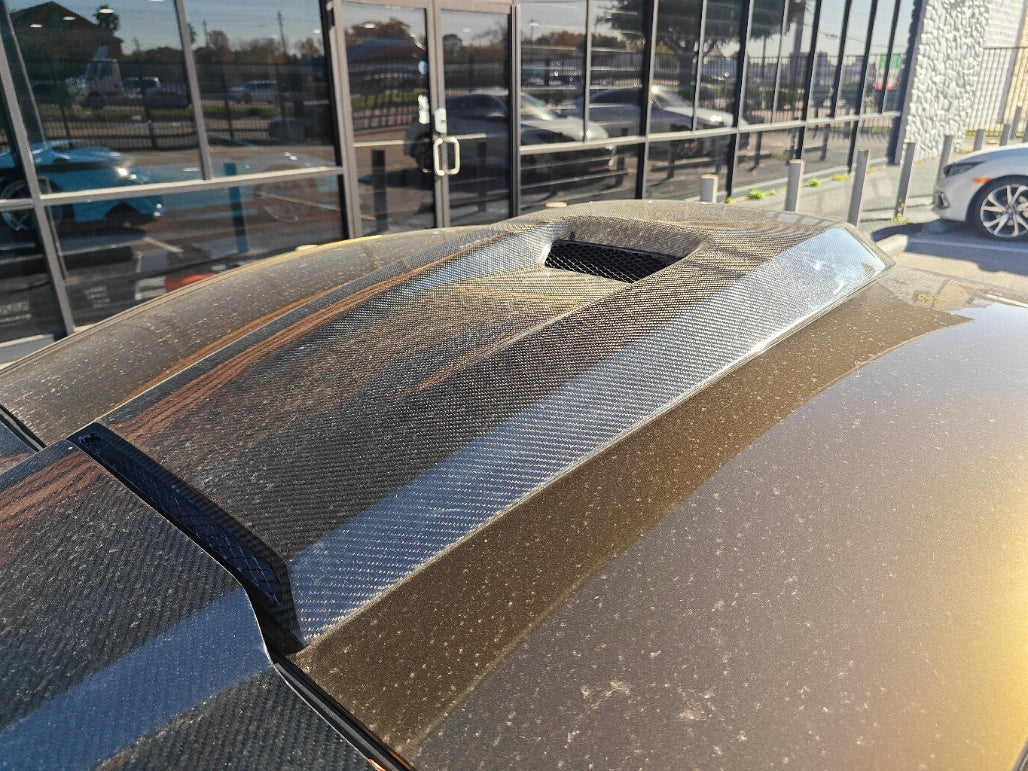 Toyota Supra MK5 A90 A91 3.0 2.0 2020 2021 2022 2023 2024 with Aftermarket Parts - Hyperion Roof Scoop Carbon Fiber / FRP from Robot Craftsman
