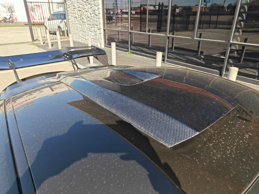 Toyota Supra MK5 A90 A91 3.0 2.0 2020 2021 2022 2023 2024 with Aftermarket Parts - Hyperion Roof Scoop Carbon Fiber / FRP from Robot Craftsman