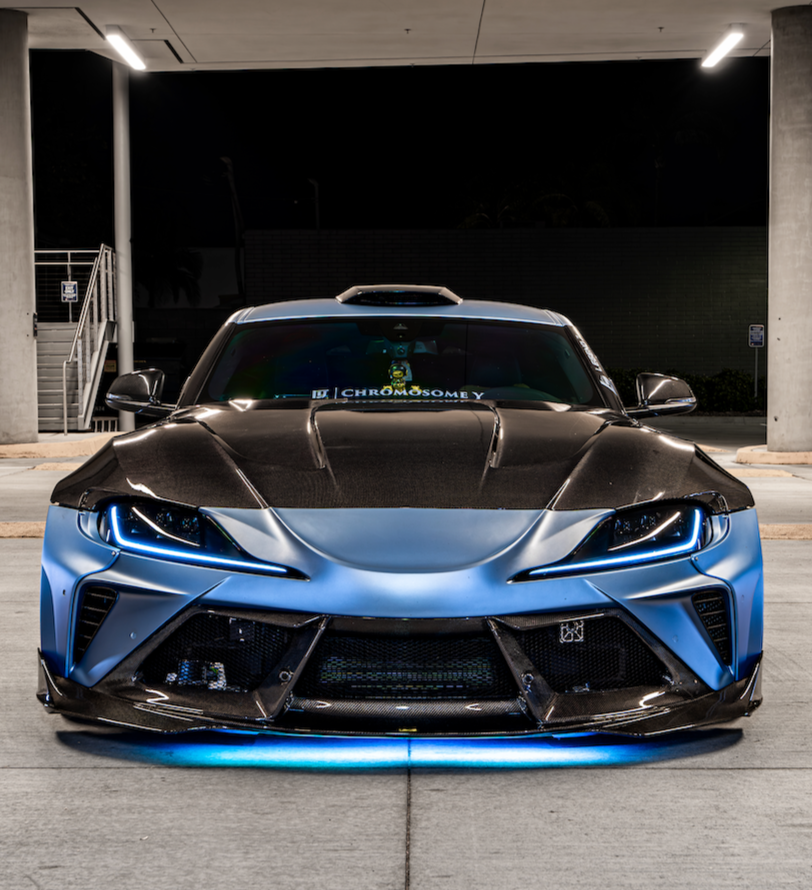 BMW 8 Series M850i 840i (With M-Package Bumper) G14 G15 G16 2018 2019 2020 2021 2022 2023 2024 with Aftermarket Parts - AE Style Front Canards Carbon Fiber from ArmorExtend 