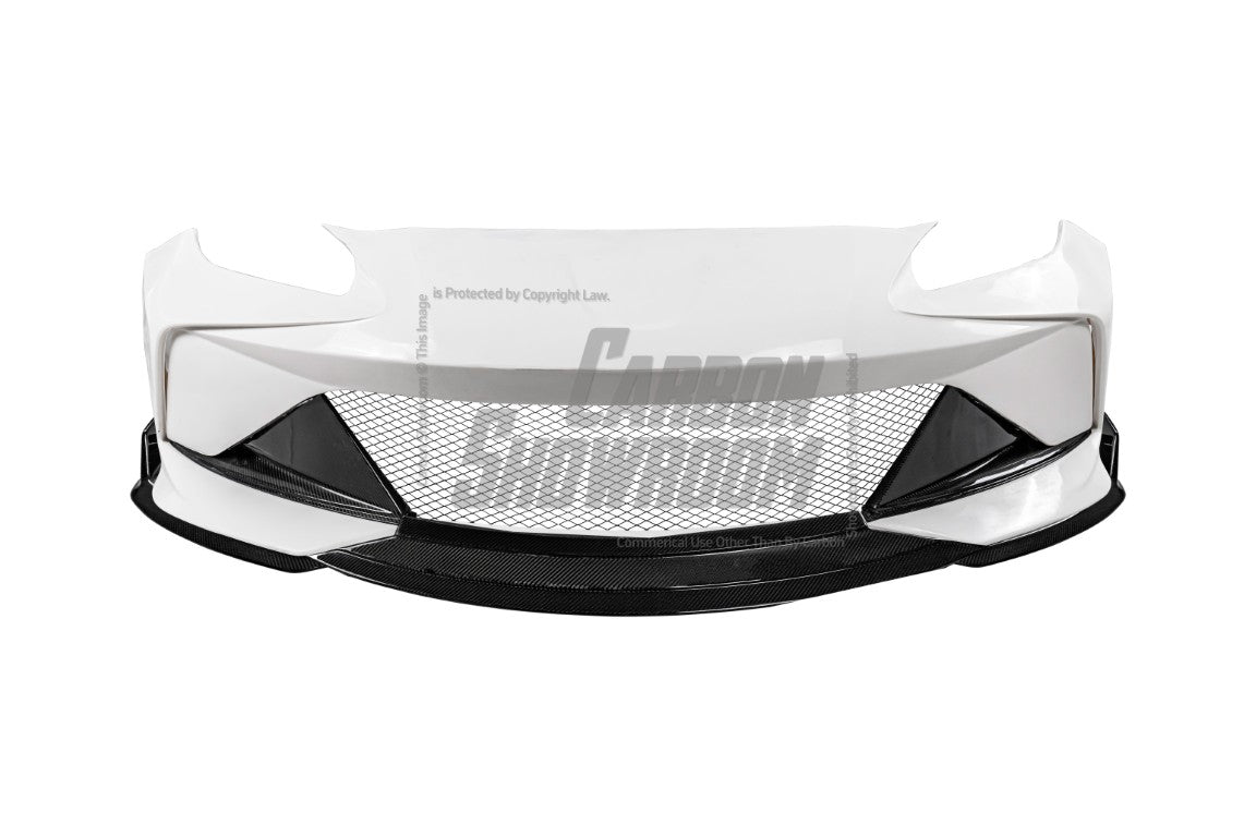 Subaru BRZ ZD8 2022 2023 2024 & Toyota GR86 ZN8 2022 2023 2024 with Aftermarket Parts - "SHINING" Narrow Body Front Bumper & Lip Carbon Fiber / FRP from Robot Craftsman