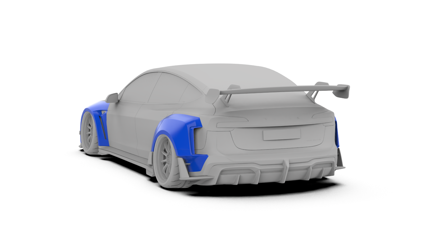 Tesla Model 3 Highland / Performance 2024-ON with Robot Craftsman's Aftermarket Parts - Robot Package A Carbon Fiber / FRP