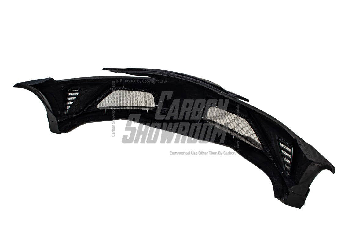 Toyota Supra MK5 A90 A91 3.0 2.0 2020 2021 2022 2023 2024 with Aftermarket Parts - Hyperion Widebody Front Bumper & Lip Carbon Fiber / FRP from Robot Craftsman