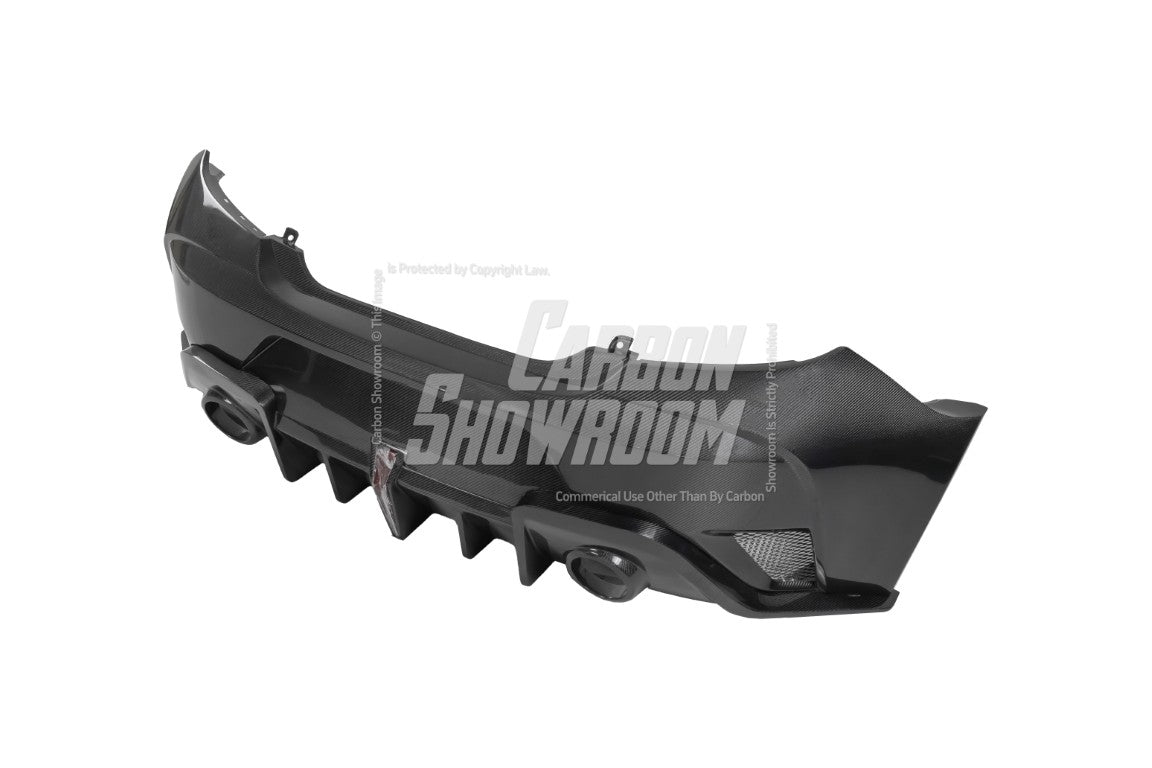  Subaru BRZ ZD8 2022 2023 2024 & Toyota GR86 ZN8 & 2022 2023 2024 with Aftermarket Parts - "SHINING" Widebody Rear Bumper & Diffuser Carbon Fiber / FRP from Robot Craftsman