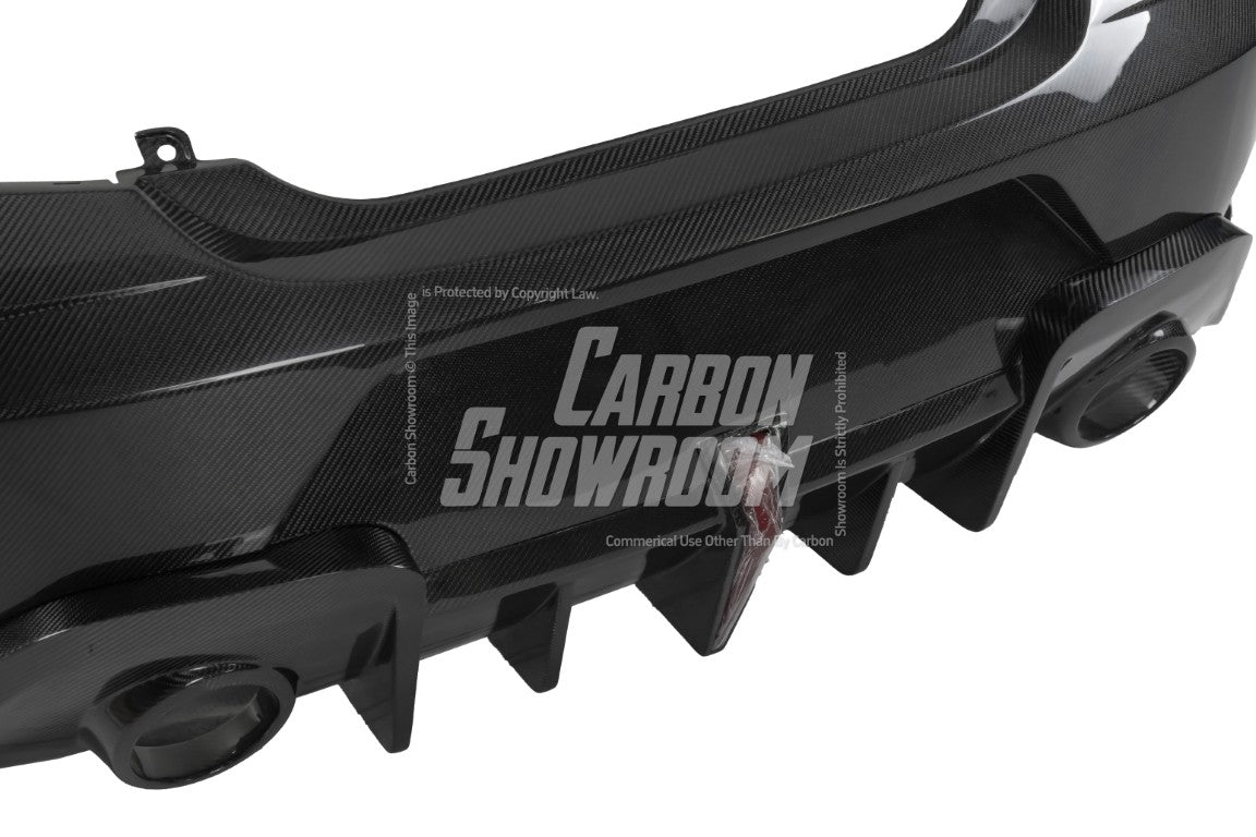 Subaru BRZ ZD8 2022 2023 2024 & Toyota GR86 ZN8 & 2022 2023 2024 with Aftermarket Parts - "SHINING" Widebody Rear Bumper & Diffuser Carbon Fiber / FRP from Robot Craftsman