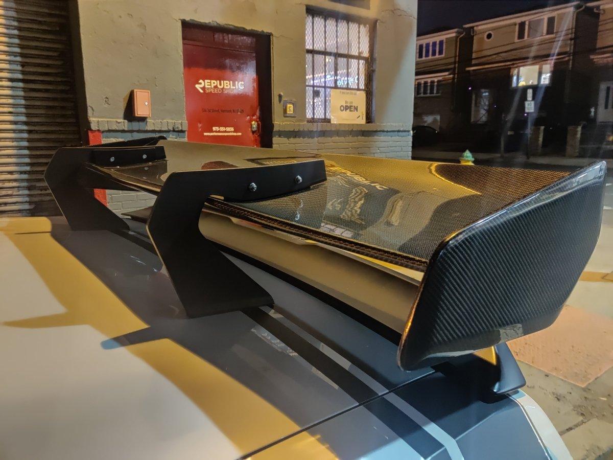 ROBOT CRAFTSMAN Carbon Fiber or FRP Swan Neck Hammer GT Wing For Dodge Challenger Scatpack RT Hellcat - Performance SpeedShop