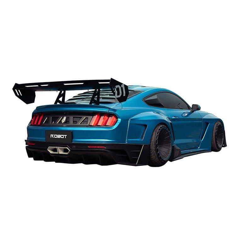 Ford Mustang Ecoboost V6 GT March1 Bullitt S550.1 S550.2 2015 2016 2017 2018 2019 2020 2021 2022 2023 with Aftermarket Parts - "DAWN & DUSK" Rear Window Louvers Carbon Fiber / FRP from Robot Craftsman