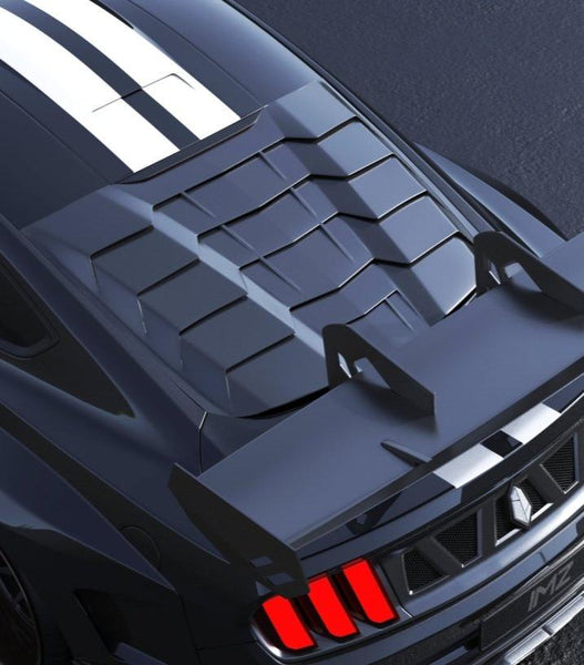 Robot Craftsman DAWN DUSK Rear Window Louvers for Ford Mustang GT March1 Bullitt S550.1 2 Carbon Fiber FRP