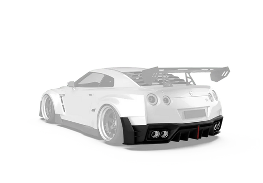 Robot Craftsman "Godzilla" Widebody Rear Diffuser for Nissan GTR R35 2008-ON - Performance SpeedShop