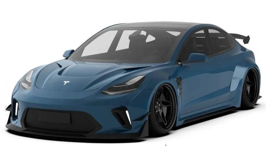 Robot Craftsman "HACKER" Widebody Full Body Kit For Tesla Model 3 - Performance SpeedShop