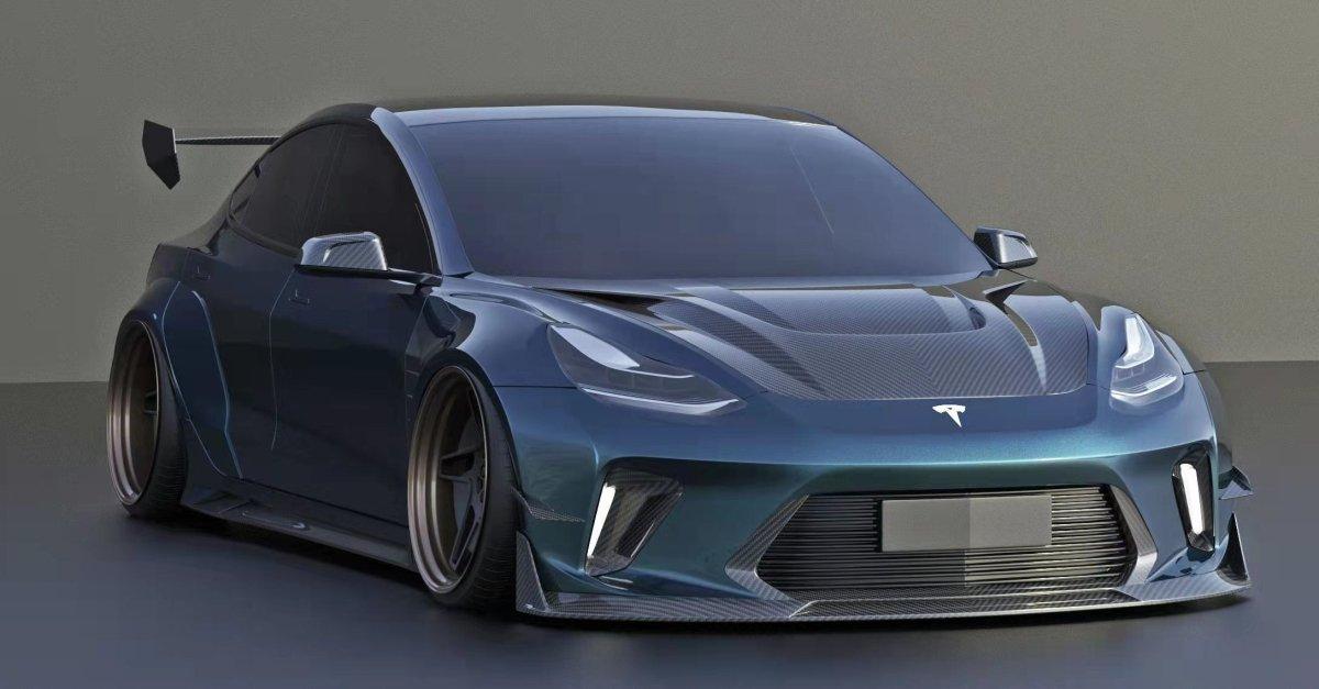 Robot Craftsman "HACKER" Widebody Full Body Kit For Tesla Model 3 - Performance SpeedShop