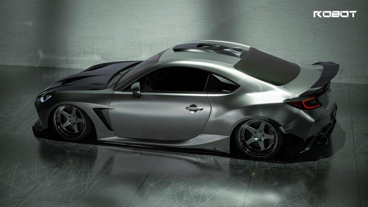 Toyota GT86 86 TRD GT SE Base ZN6 2017 2018 2019 2020 & Scion FR-S FRS ZN6 2013 2014 2015 2016 & Subaru BRZ TS Limited Premium ZN6 2013 2014 2015 2016 2017 2018 2019 2020 with Aftermarket Parts - SHINNING Roof Scoop Carbon Fiber / FRP from Robot Craftsman