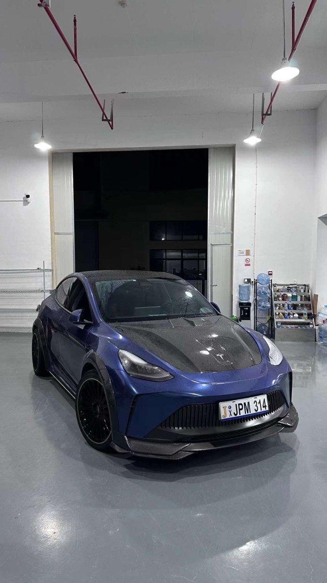 ROBOT CRAFTSMAN "STARSHIP" Front Bumper & Splitter For Tesla Model Y / Performance - Performance SpeedShop