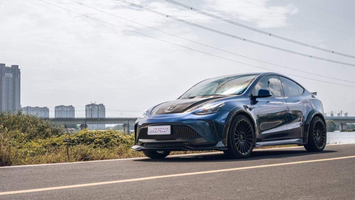 ROBOT CRAFTSMAN "STARSHIP" Front Bumper & Splitter For Tesla Model Y / Performance - Performance SpeedShop