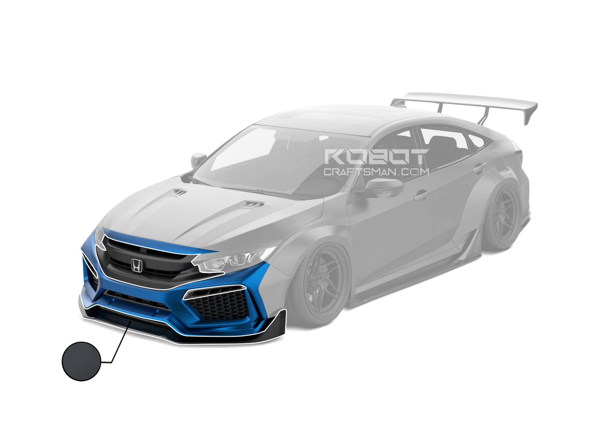 ROBOT CRAFTSMAN Carbon Fiber Front Bumper & Front Lip For Honda Civic 10th Gen FK7