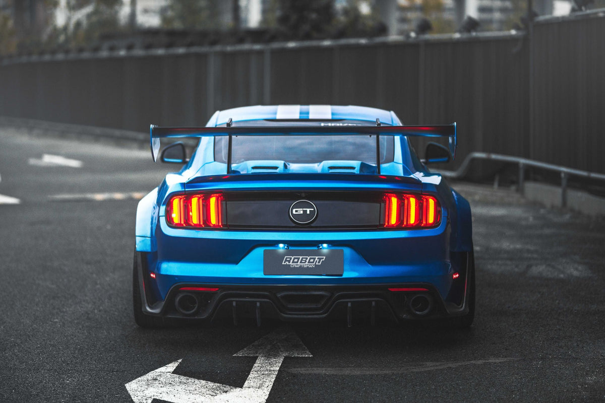 ROBOT CRAFTSMAN Carbon Fiber or FRP Trunk Deck Lid Top Cover For Ford Mustang S550 S550.1 S550.2 GT EcoBoost V6 GT350 GT500