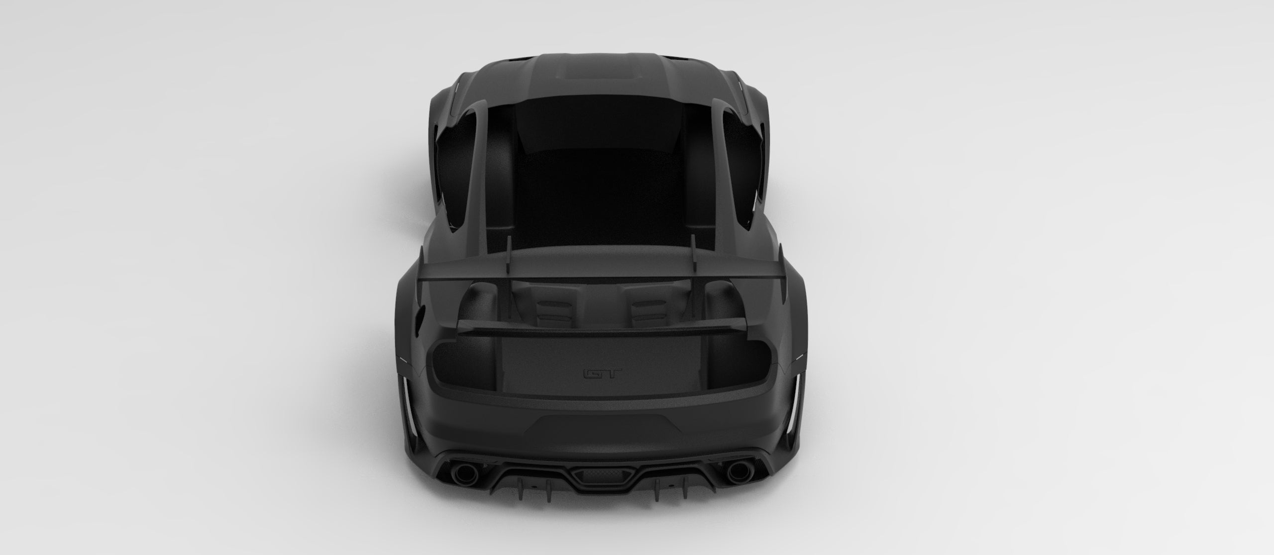 ROBOT CRAFTSMAN "Cavalier"  Hood Bonnet For Ford Mustang S550.1 2015 - 2017  FRP or Carbon Fiber