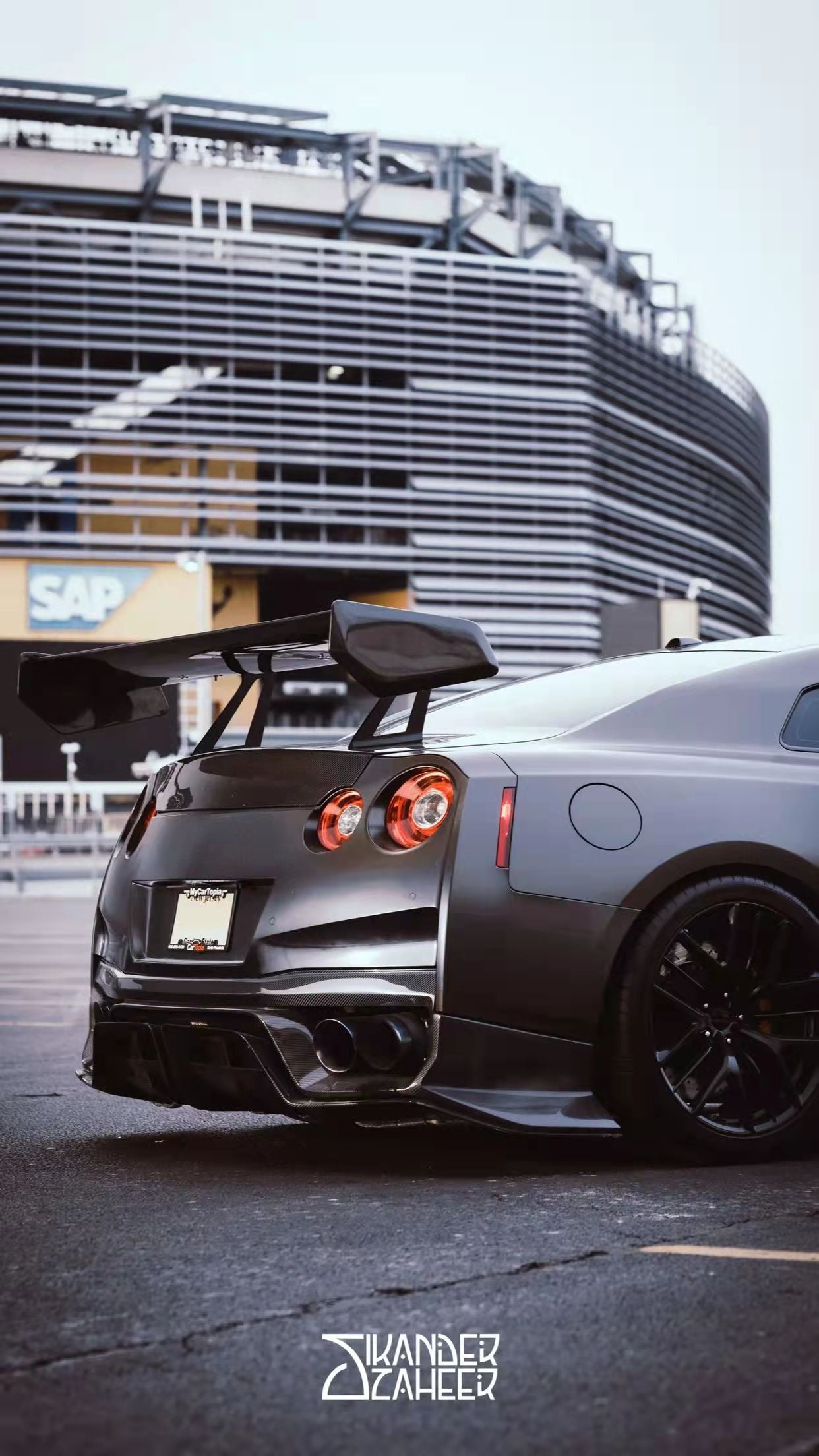 Gtr R35 Wing Carbon Fiber Swan Neck Hammer GT Wing For Nissan GTR R35 – Robot Craftsman