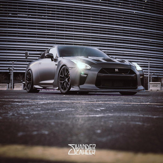 ROBOT CRAFTSMAN Carbon Fiber or FRP Swan Neck Hammer GT Wing For Nissan GTR R35