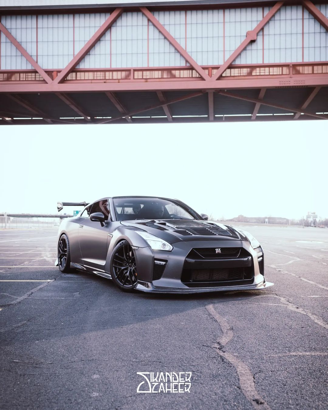 Gtr R35 Wing Carbon Fiber Swan Neck Hammer GT Wing For Nissan GTR R35 – Robot Craftsman