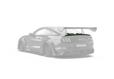 ROBOT CRAFTSMAN  "Cavalier" Ducktail Spoiler & Rear Trunk Lid Cover For Mustang S550.1 S550.2