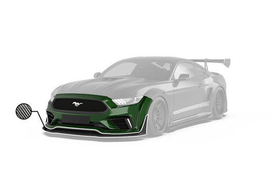 ROBOT CRAFTSMAN  "Cavalier" Widebody Front Bumper & Lip For Mustang S550.1 2015-2017 Carbon Fiber