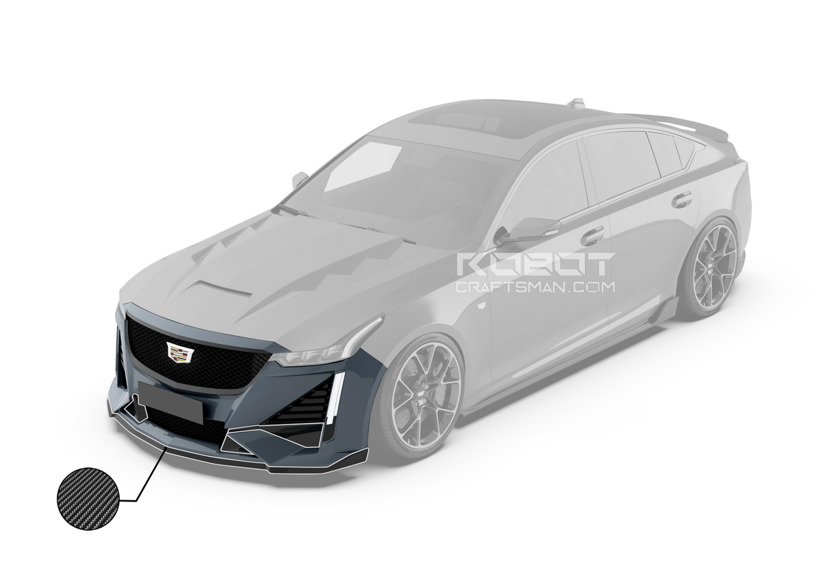 PRISM Front Bumper & Lip For Cadillac CT5 FRP or Carbon Fiber – Robot  Craftsman